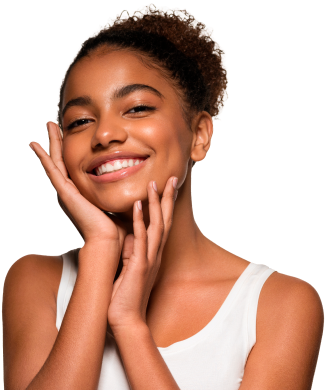 Mulher tocando o rosto